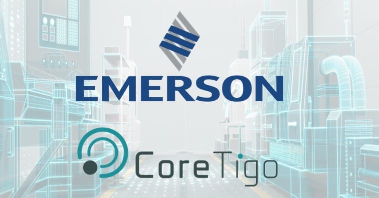 Emerson & CoreTigo logos