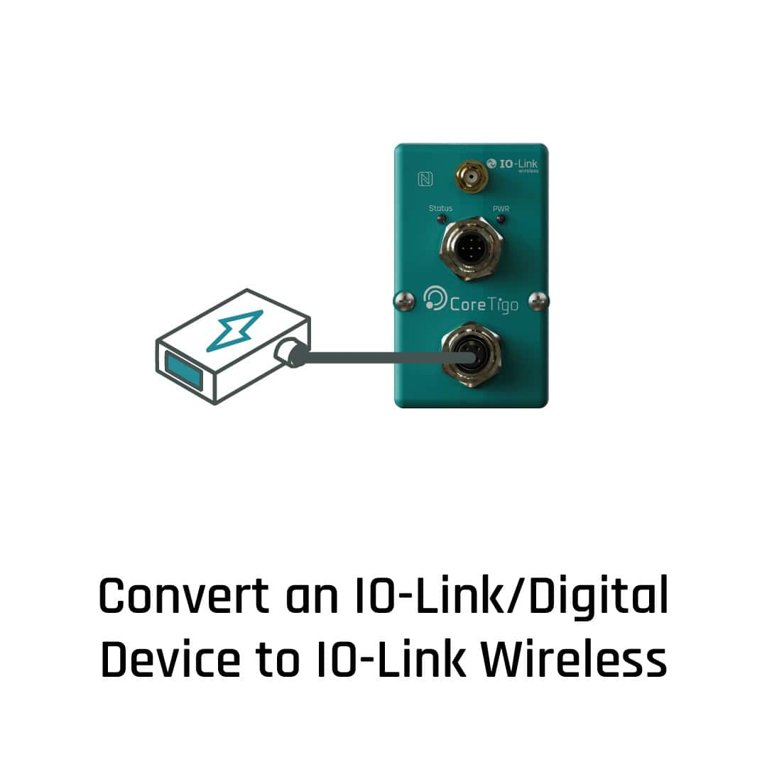 TigoBridge A2/B2 - Convert an IO-Link/Digital Device to IO-Link Wireless