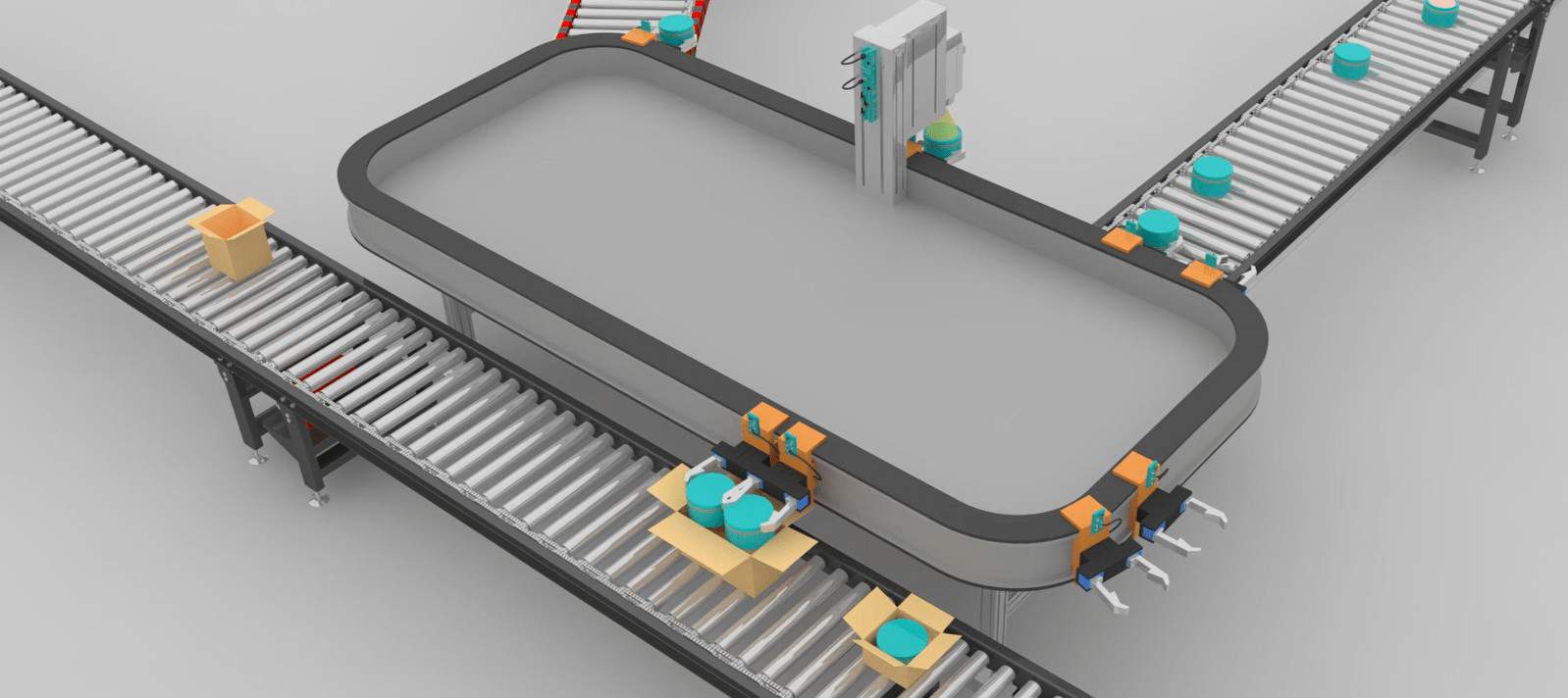 IO-Link Wireless Transport Track system